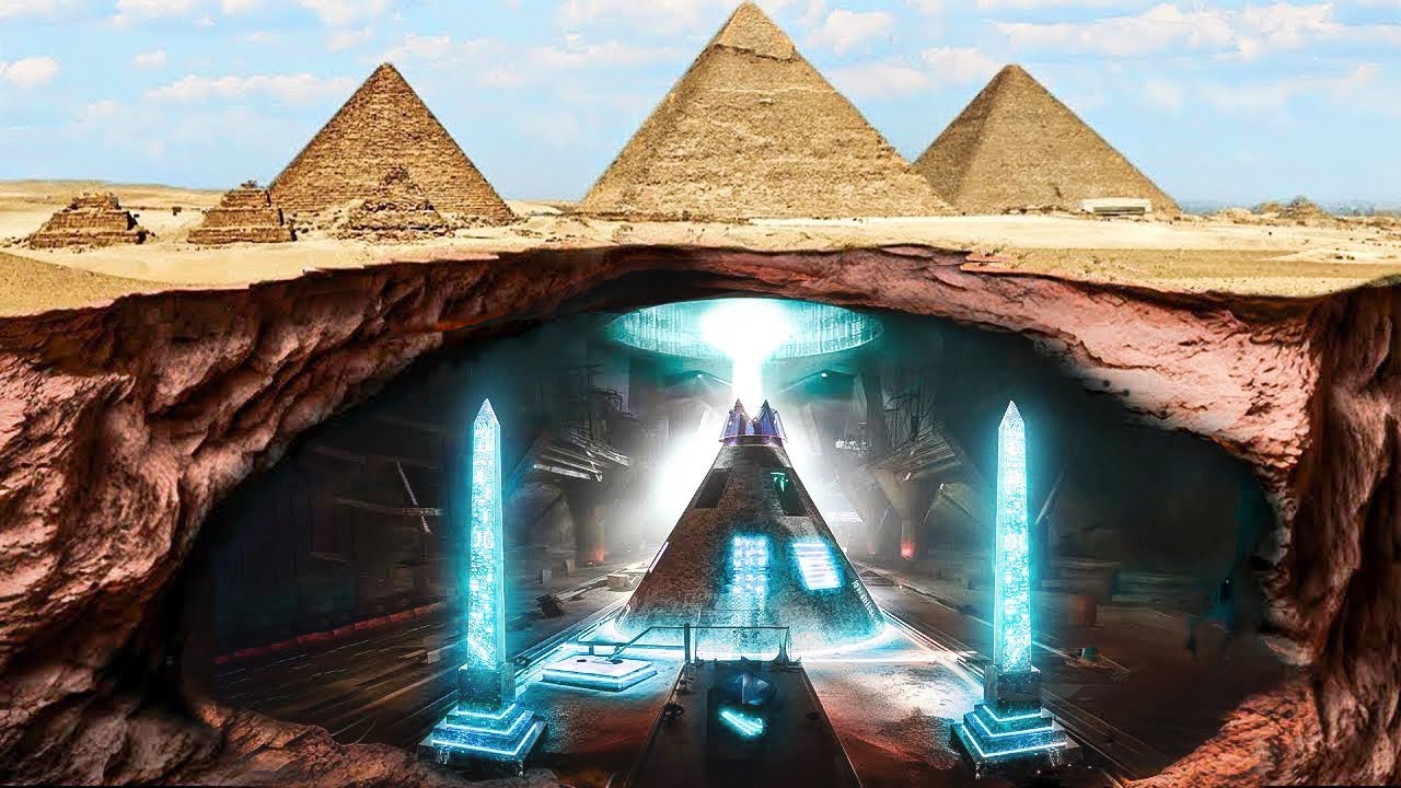 Arkeologit eivät voi uskoa silmiään: he ovat löytäneet megarakennelman 1000 metrin syvyydestä Egyptin pyramidien alta.