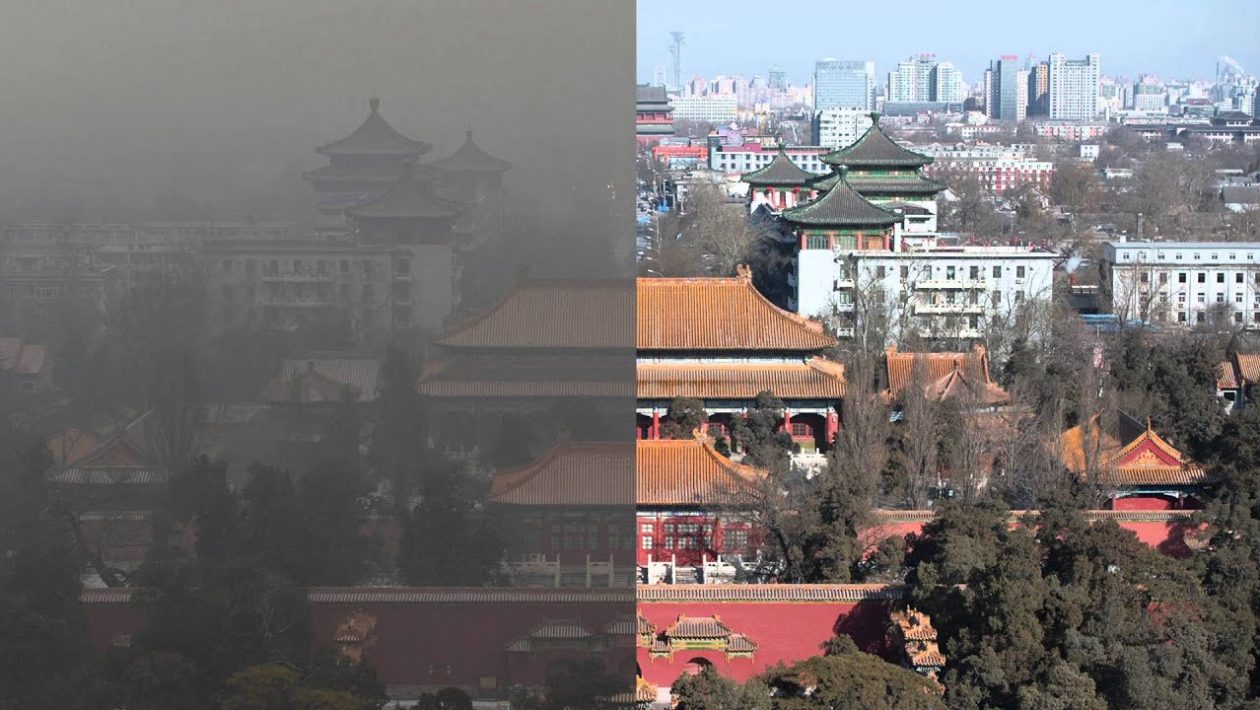 Китай за 12 лет устранил 98% загрязнения в своей столице.
